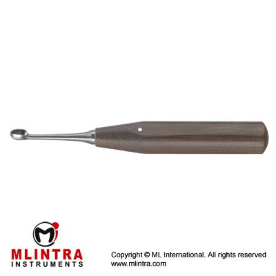 FiberGrip™ Volkmann Bone Curette Oval - Fig. 5 Stainless Steel, 19 cm - 7 1/2"
